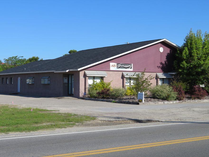 Nicely appointed 3,444 s.f Professional Office space, centrally located in the heart of Panama City Beach on Hwy 79 (Arnold Road) between Front Beach and Back Beach Roads. This office suite is perfectly suited for any professional office user including medical and has plenty of parking in the front, side and rear of the building. The interior includes a large reception and waiting area with reception counter, 6 offices, 1 conference room, 1 large open bull pen area perfect for cubicles or large meetings, break room with kitchen area, 4 restrooms and storage rooms and closet areas throughout. This site has it all, easy access, great visibility, central location just south of the Panama City Beach City Government Complex, and plenty of parking. Dentist currently occupies suite B.