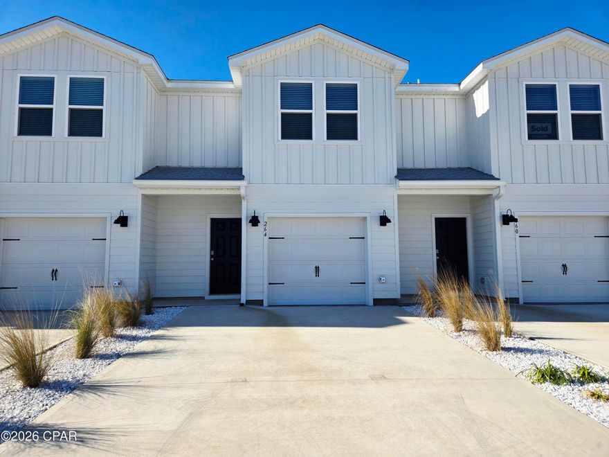 Make this brand new, never occupied townhouse into your new home.

Property Features 3 bedrooms and 2 bathrooms upstairs, living spaces and half bath on the ground floor. The one-car garage is attached and has a textured coating to make the space more attractive.

Washer and dryer included. Lawncare is managed by the HOA, so this is the perfect low-maintenance option for you.

No pets.
No smoking.