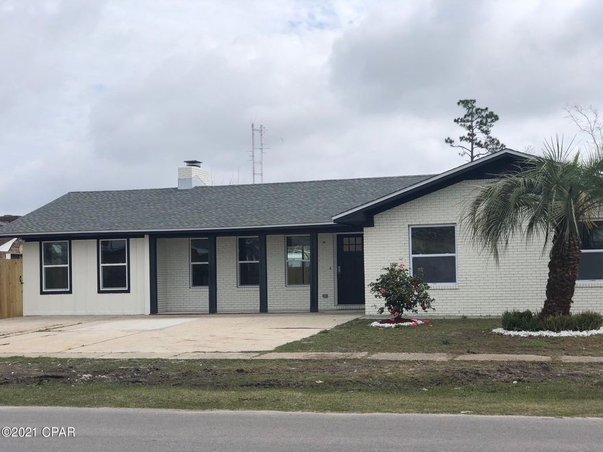 Completely updated home with a pool, an open floor-plan, lots of parking, a large back yard and a very spacious master suite that includes a nook for a home office or nursery.  Walking distance to shopping, restaurants,  banks, pharmacy and more.  The garage was partially converted into a bedroom, however there is still ample room to store your lawn equipment and a large slab of concrete already exists for a shed.  New sod laid in backyard on April 7, 2021.