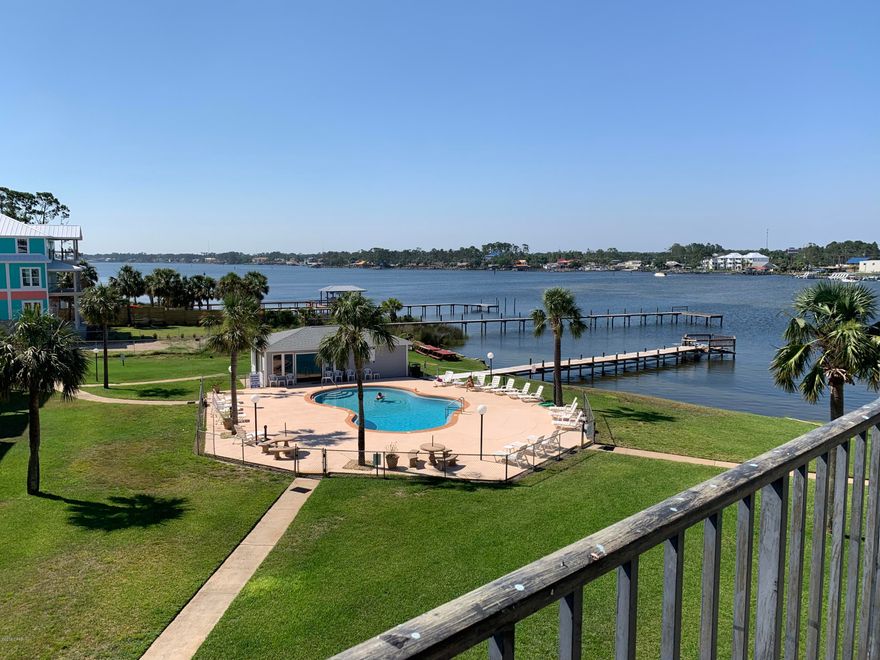 Fantastic views of the lagoon from your living room and porch. This cute one bedroom has a bunk area in the hall aside from the bedroom and a nice porch to enjoy the sunsets over the lagoon. Treasure Cove is a Lagoon side development with expansive views of the Lagoon and a short walk to the Gulf of Mexico and to some of the areas best restaurants. Whether your fishing or boating you are right across the street from where boats launch daily for fishing tours. You are also very close to one of the best state parks in Florida where there are beaches, trails, boat drop, RV camping, piers, the inlet and access to shell island!