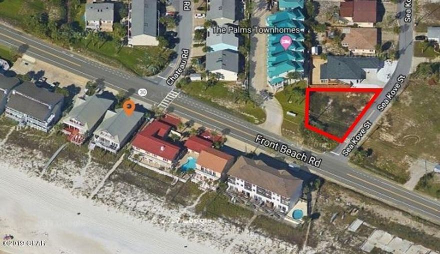 Vacant lot with the possibility of Multi-Family development.

Here is the perfect location on Panama City Beach with approx. 50 ft. of frontage directly on Front Beach Road and 125 ft. of frontage on the corner of Seakove St. and located directly across the street from the beach.  Imagine building your dream home with a Gulf View.  This home site is  approx. .17 acres on a corner lot and located in a prime location for all of the attractions Panama City Beach has to offer near the West End of the beach.  In just 700 feet is the public beach access gate '76B'.  All of your shopping, dining and amusement can be done at Panama City Beach's premier shopping and entertainment destination in Pier Park which is just 2.5 miles away.  Wait! 30A just ~15 minutes to the west.