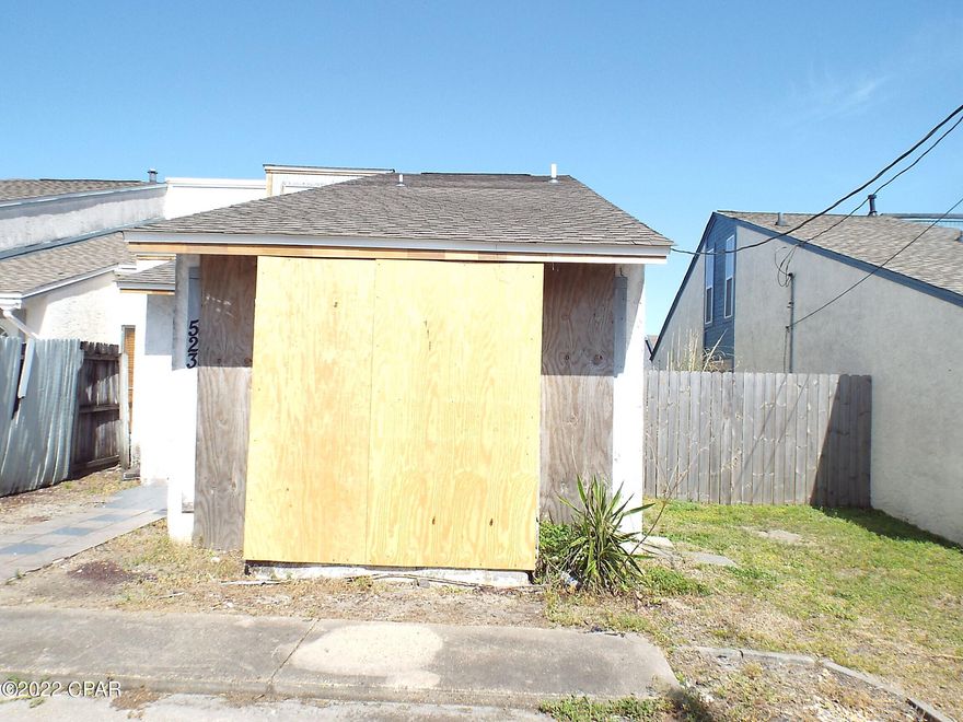 Two bedroom one bathroom  town home offered in as is conditon.