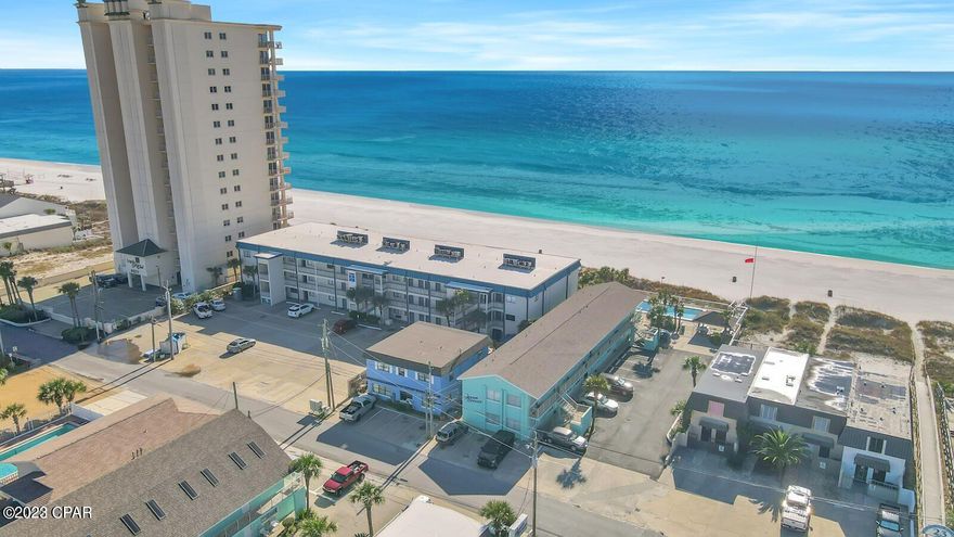 Owner Financing! 15% down payment. 6% interest, 30 yr Amortization, 10 Year Balloon! Great little efficiency rental condo on the east side of Panama City Beach. Fresh paint and nice tile floors. Murphy Bed with custom wood panels. Unit does well on rental program. Not another deal like this on the beach! 8%+ Cap rate