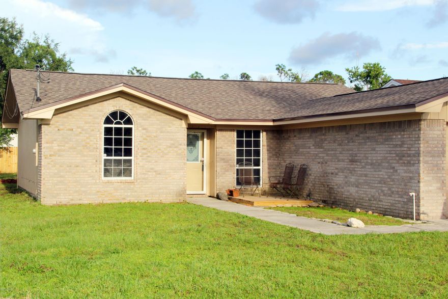 Charming, Newly Renovated Home with Modern Touches Located in Lynn Haven, Fl. This home has received an extensive remodel. New Vinyl Plank Flooring and Paint in grey tones throughout the home. Black Quartz Countertops, New Cabinets, All New Appliances, New Bathrooms, New Light Fixtures throughout the home with a Modern, large remote Fan in living room. New Roof, New Hot Water Heater, Complete New AC Unit. Home has an oversized one car garage with space for storage, back yard area is newly fenced with a concreted area for a patio,  that is ready for out door bbq'ing now. Seller is offering a Home Warranty with the Purchase of this Fantastic Home! 

All information and measurements are recommended to be verified.

Home is in eligible area for $15,000 Down Payment Assistance Program.