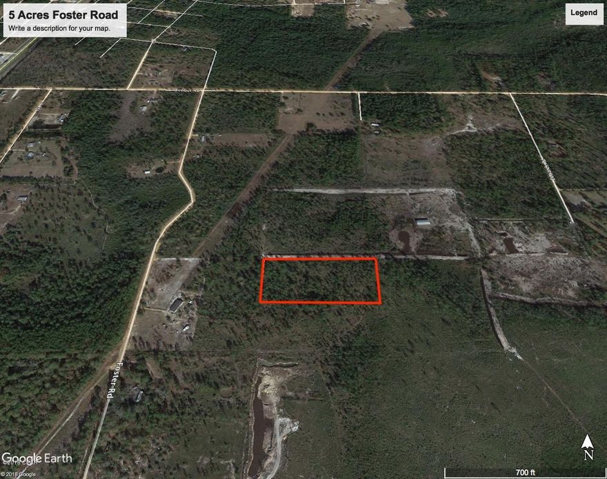 This is a 5 acre parcel in pastoral Fountain inside Bay County Florida. It is located just 25 minutes from the center of town with easy access to shopping medical and all needed goods and services. The property is accessed by way of a non deeded access road along side the neighboring property to the West.
