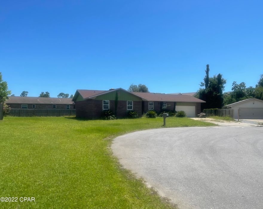 Brick Waterfront Home on Deep Water Canal that leads directly out to Bay.  Currently gutted to studs with New- Roof; Windows; Front; Sliding Glass and Garage Door; &  Electrical was updated to Code- in 2021! New HVAC was installed in 2017.   Being Sold As-Is.  All measurements are approximate, please verify if important!