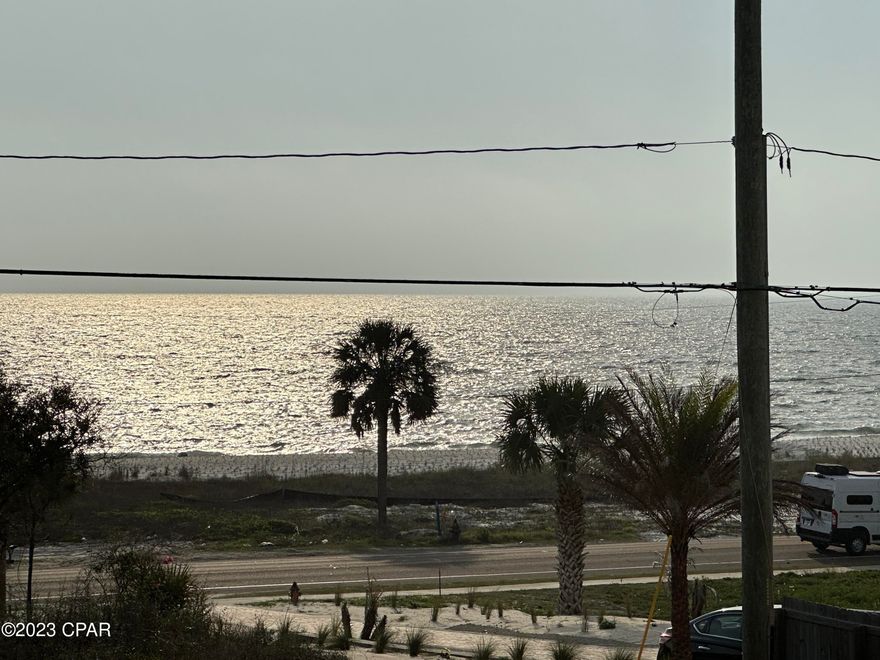 'CURRENTLY UNDER CONTRACT, SELLER WILL CONSIDER BACKUP OFFERS' Motivated Seller. This newly renovated Turnkey home with Gulf views offers 3 bedrooms, and 2 bathrooms, and is within two blocks of the beach! Short term rentals allowed. This home offers stunning Gulf views, and so much more. This home is turnkey ready and comes with new furnishings. This beautiful home offers a lower and upper deck in the backyard with beach view's when you're on the upper deck looking out towards the beach. This home has so much to offer the right family. Call for more information today!