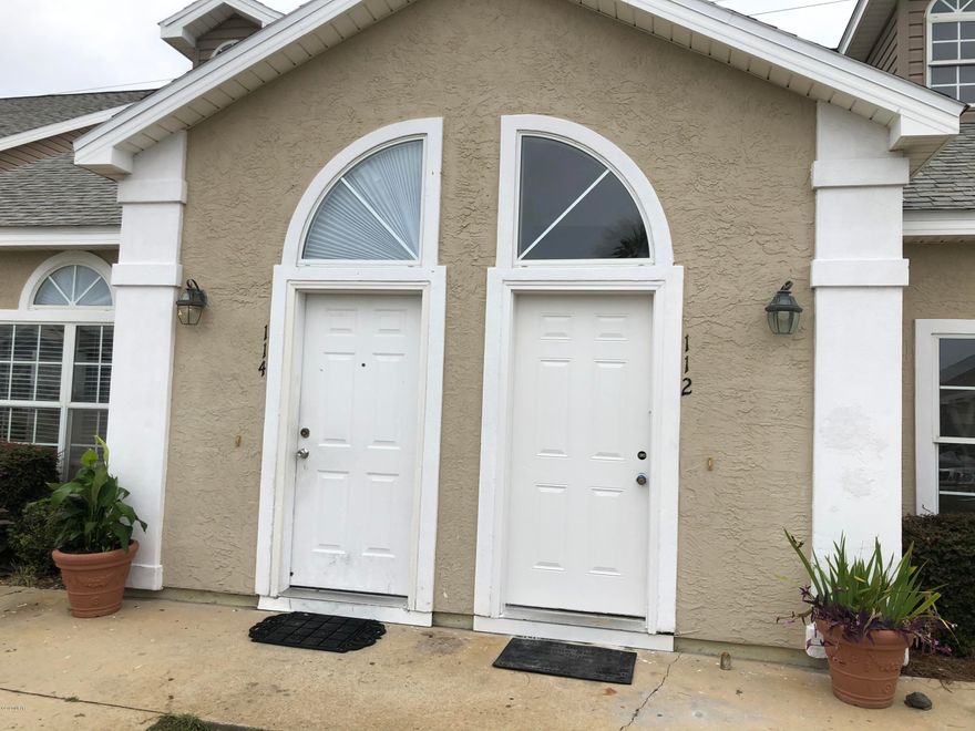 Perfect for investor.  Awesome investment opportunity in Palm Cove. townhomes are available on Seagrass Way. Each townhome has 3 BR's/2.5 baths with a downstairs master. Move in ready. 112 has been freshly painted, new carpet, new stove and new dishwasher. Water heater was replaced this week. Hurry these townhomes are priced to sell. The two additional townhomeis 114. 112 and 114 Seagrass Way also have a screened porch off of the master bedroom.