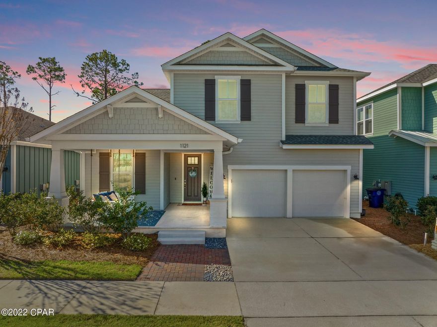 The Amelia plan in Bay County's premier SweetBay has 3 BR plus loft, 2.5 bathrooms, open living area, 8-foot doors, wood plank tile throughout the entire 1st floor, and plenty of windows for natural light. The large eat-in island kitchen features stainless appliances with a 5-burner gas range, large pantry, and tile back splash. The downstairs owner's suite has a tray ceiling, large walk-in closet and frameless glass-wall, tile-to-ceiling shower and dual vanity. SweetBay is a friendly community with unrivaled amenities: dock with North Bay access for kayaking, paddle boarding, and fishing, parks, junior olympic pool, basketball and sports court, miles of trails, and planned future amenities including a town center and marina!