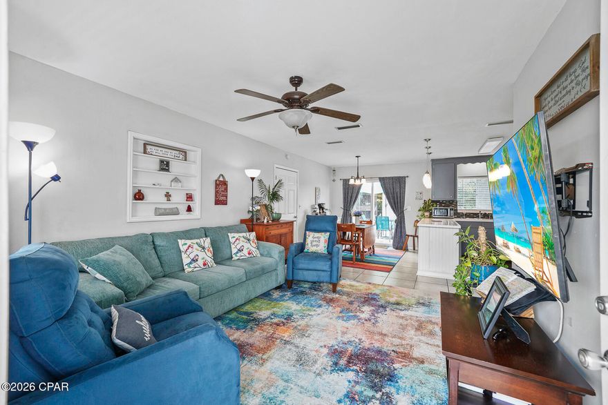 Located in Flood Zone X in the heart of Port St. Joe, this charming traditional-style block home delivers comfort, convenience, and true coastal living with no HOA restrictions. Offering 1,280 square feet of well-maintained living space, the home features three bedrooms, one and a half bathrooms, and a spacious den ideal for everyday living or entertaining guests. Fresh interior paint pairs beautifully with thoughtful upgrades, including a FilterTech whole-house water filtration system and a Rinnai tankless hot water heater, adding modern efficiency while preserving classic character.  The durable metal roof provides long-term peace of mind, while the fully fenced backyard creates a private outdoor retreat complete with a fish-cleaning house, a 10x16 storage shed, and a generous patio designed for grilling, gatherings, and relaxing evenings after a day on the water. The driveway accommodates two vehicles, and city water and sewer add everyday convenience.  Positioned just minutes from Port St. Joe High School, Port St. Joe Elementary School, Salinas Park, and St. Joe Country Club, this home also enjoys immediate access to shopping, dining, and local favorites. The city walking and biking path runs directly in front of the property, making it easy to enjoy the laid-back Florida lifestyle Port St. Joe is known for. Move-in ready and partially furnished, this is an exceptional opportunity in one of the area's most desirable in-town locations.