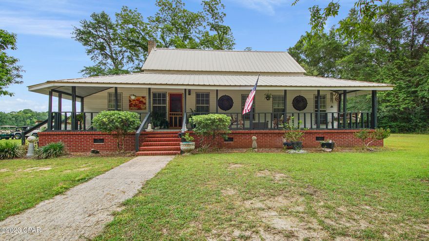 Experience Southern charm at its finest with this 2 Bedroom, 2 Full Bath Home located on a beautiful 1 Acre Lot. This quintessential Southern-style Farm House boasts a full-length covered front porch, original hardwood floors, wood-burning fireplace, and Dutch Gable Roof. Step inside and immerse yourself in the cozy atmosphere of shiplap walls blending seamlessly with antiqued wooden walls. The Master Suite includes a built-in wardrobe with drawers, his and hers sinks, and a walk-in shower. The kitchen offers ample countertop and cabinetry space, and the adjacent dining room featuring an oversized window.

This Southern-style Farm House has even more to offer with a separate storage building and a She Shed! These additional spaces provide ample storage for all your outdoor tools and equipment, as well as a cozy spot for relaxation or hobbies. Enjoy the perfect balance of function and charm with this delightful property. Call to Schedule your showing on this little beauty today!