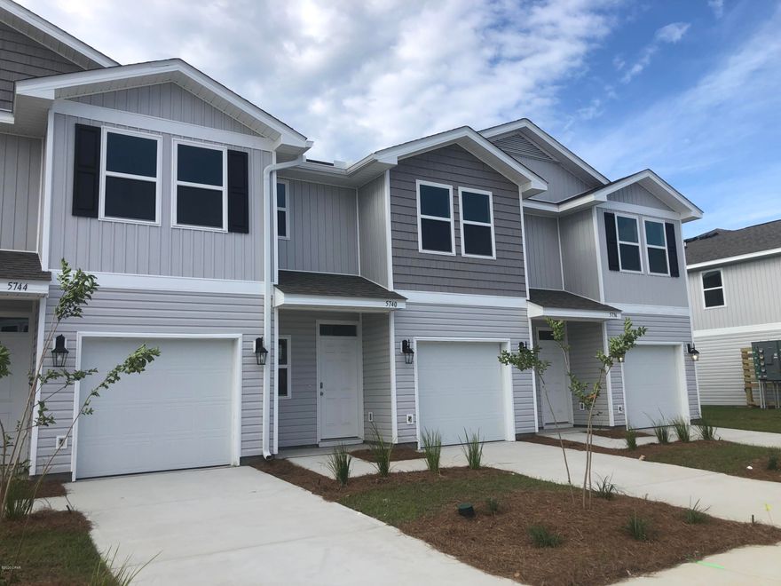 This two story townhome is under construction. This is an interior unit and will overlook the pond. There are so many features in this townhome including a garage, vinyl flooring throughout the common areas, carpeting on stairs, upstairs hallway and bedrooms. Durable laminate countertops in kitchen in baths. The kitchen is open to the living and dining

area and has a breakfast bar. Frigidaire Appliances include a stove, microwave and dishwasher. Additional interior features include recessed panel cabinetry, Moen faucets, LED lighting package, a standard Smart Home package that includes KwikSet comb lock, a Echo Dot, and a Qolsys touch panel which can be used to control your lighting, thermostat and even secure your home.