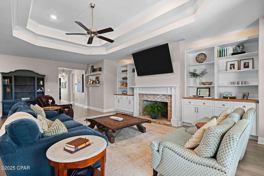 Discover the perfect blend of space, comfort, and community in this beautifully maintained 5 bedrooms, 3 bath home located in one of Panama City's most soughtafter neighborhoods. Offering 3,131 sq. ft. of living space on an oversized corner lot, this property provides room for everyone and everything you love.
Step inside to find an upgraded kitchen with stainless steel appliances, modern cabinetry, and a generous island perfect for meal prep, hosting gatherings, and the perfect area for a game day spread. The open concept layout flows seamlessly into the living area, making it ideal for entertaining. The spacious owner's suite offers a private retreat with a luxurious ensuite bath, and access to your outdoor patio. With added flex space to use as a home office, or playroom.

Enjoy the large, fenced backyard, perfect for kids, pets, and outdoor entertaining. The home's prime location gives you access to neighborhood amenities including a 5,000 sq. ft. resort style pool, pavilion, and golfcart friendly streets.

This home combines the best of small-town community living with convenient access to ECP airport, shopping, dining, and the beaches on the Emerald Coast.

This home checks all the boxes for space, style, and location. Schedule your private showing today!

If important, buyer to verify information and measurements.