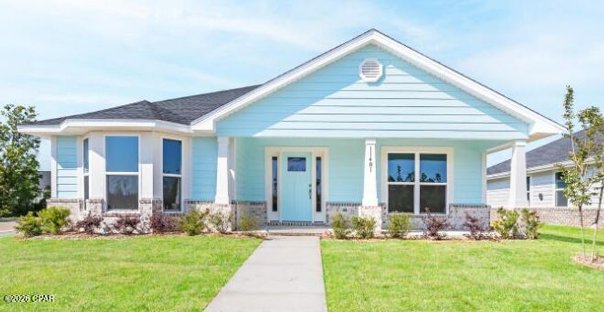 East Bay has arrived! Our 2101 floor plan offers 3 bedrooms, 2 baths. The price includes granite countertops, CoreTec Pro Plus flooring, a sprinkler system, and a rear-load two car garage. Come Experience The Difference with Adams Homes! Seller pays closing costs when using one of our preferred lenders. Enjoy Florida's great outdoors by calling this peaceful waterfront community home. From kayaking and fishing, to boating East Bay can accommodate it all. With beautiful intracoastal views this community is just 20 minutes from Tyndall AFB, 37 minutes to Mexico Beach, or a short boat ride to Shell Island