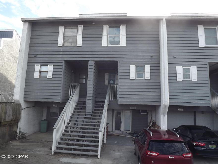 This Property is under contract with contingency's, Seller is taking Back-up Offers This is a blank canvas.  Since the onset of Hurricane Michael and the continuing Covid situation the owner has decided to sell.  This property is Gulf Front and offer three Floors that have been completely demoed and waiting for  a new owner to create their own master piece. The Ground level floor offers the possibility of having a lock out separate flat that could offer one Bedroom, one bath with a living space, mini kitchen and a large Sundeck over looking the Gulf and Beach.The two floors above also have Balconies over looking the Gulf and Beaches. Bring your contractor/builder and take a look this is a Solid property with great bones and a New Roof.