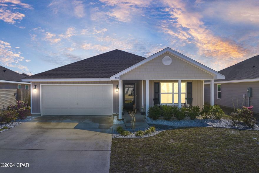 CURRENTLY UNDER CONTRACT, SELLER WILL CONSIDER BACKUP OFFERS 

PRICE REDUCTION!!  Welcome home!  This large 4 bedroom, 2 bath smart home is one of the most desirable single story home layouts located in the quiet outskirt neighborhood of Barrett's Park.  25 minutes to the beach, 15 minutes to town and a short commute to Tyndall AFB.  The home features 2,039 sqft of wide open floor plan that's great for entertaining or raising a big family. The chef in the family will love the island style kitchen and plenty of storage space for all your cooking needs. The popular split floor plan features 3 large rooms at the front of the home and a large master bedroom with private bath and walk in closet located in the back. The front porch is perfect for getting outside to mingle with neighbors and the huge covered back porch and fenced back yard are perfect for enjoying family time or watching the game while doing some barbecuing. This one is a must see!