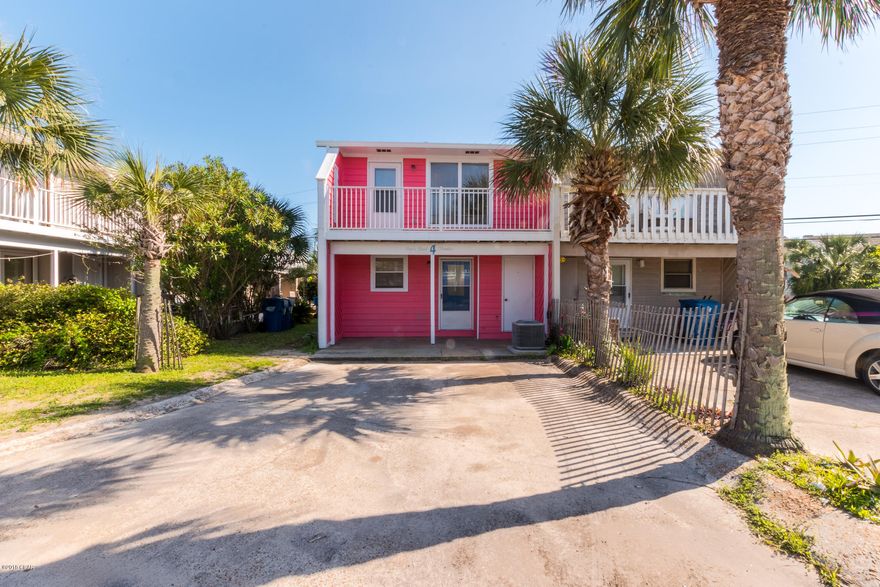 Adorable townhome in a fantastic location! Come see what the west end of Panama City Beach has to offer. this townhouse sits with the Front patio facing Front Beach Road with a slight Gulf view from Balcony.Walk to the beach and watch the sunset in the evenings from the balcony. Within miles of Pier Park, Frank Brown Park, dining, entertainment, and 10 minutes to Scenic Highway 30-A.