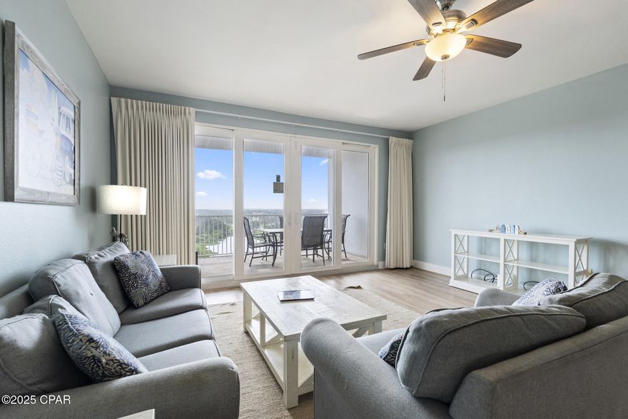 Short Term Rental Machine! 3/3, sleeps 10. rental projections over $50K! Seller offering rate buy-down with acceptable offer. Laketown Wharf Gem | 3BR + Bunk | Gulf Views Welcome to one of the rare 3-bedroom, 3-bath + bunk units in Laketown Wharf! Perched on the 13th floor, this fully furnished beauty boasts incredible views and has been meticulously maintained. Just 500 ft from the sugar-white sands of Panama City Beach, it comfortably sleeps 10 and delivers strong rental income. Enjoy unmatched resort amenities: 5 pools (including rooftop, zero-entry, and kiddie), 2 hot tubs, a splash bar, fitness center with gulf views, kids playground, covered parking, and 52,000 sq ft of lakefront boardwalk with nightly fountain shows. Beach life, elevated.