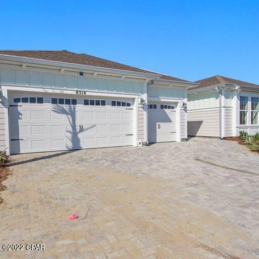 Own in LATITUDE MARGARITAVILLE WATERSOUND TODAY without a wait . Boasting A Beautiful 3 Bedroom 3.5 Bath TRINIDAD BAY model home with a 3 Car Garage. No further construction to the south due to private reserve with A  Linear VIEW OF THE POND.BEST VIEW IN PHASE 3.  Grand foyer 14 ' ceilings. Beautiful paver driveway. Professional range . Granite Kitchen Counters. with Plenty of Space in this huge 2,568 sq ft Layout.  This house has 2 full suites and a guest bedroom with office and Den space with vaulted Living room ceiling . The Master overlooks the water with Beautiful trey ceilings. Carpet throughout the Den and living space with tiled Bathroom and showers. Plenty of extra space in the garage for you golf cart. Why wait 2 to 3 years when you could be living your best life today.