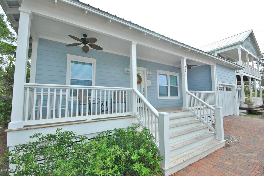 Beach, light, airy, relax, unwind, take it easy, all of these words describe this Panama City Beach home in Paradise Grove, a gated subdivision with a pool and close enough to to the Gulf of Mexico and Pier Park to arrive at in minutes but just far enough away to allow some privacy. The home features a pavered driveway, stainless appliances, marble and corian counter tops, tile floors with a spacious deck in the backyard, privacy fence, as well as a single car garage. The entire home is low maintenance and on one level. This is an opportunity for a second home owner or a primary owner or investment property. The options are endless! Come visit this one today!