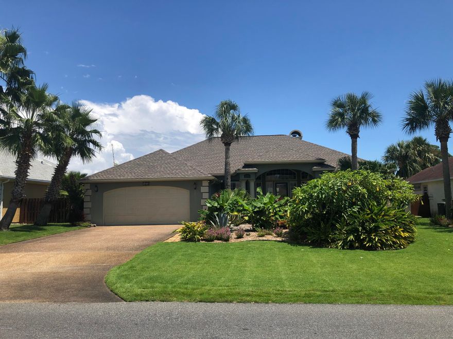 CURRENTLY UNDER CONTRACT, SELLER ACCEPTING BACKUP OFFERS. Like new home in desirable Palm Bay with too many upgrades to list. This home has been updated inside and out over the past few years. The split bedroom floor plan offers raised ceilings throughout, crown molding, bamboo floors, 12 ft ceilings in main living areas and 10ft throughout the rest and gas fireplace.  Recent updates include a new roof, geothermal water heater, new paint inside and out, Anderson french doors, new HVAC system, hurricane windows and heated/cooled garage.  The master bathroom was just remodeled and has air/bubble heated massage tub, separate shower, double vanities and under cabinet lights.  The newly updated kitchen features new gas stove and walk in pantry.  The professionally landscaped yard is a must see. pebble finish, travertine pool deck and covered well house with new pressure tank.  There is a hobby greenhouse, pergola for your hammock and lots of fruit trees including key lime, orange, pink lemon, grapefruit and meyer lemon.  Palm Bay is a wonderful restricted subdivision close to the beach.  Call to see today!