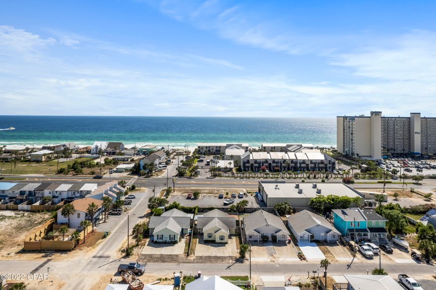 Under contract, seller accepting back up offers. Completely RENOVATED duplex one block from the BEACH! Just steps away from the sugar white sand, this is the perfect opportunity to own an investment property with great cash flow and future potential. Very desirable for vacation rentals, this location features shopping, dining, and stores within a mile. Each side of the duplex features two bedrooms and two bathrooms. Over $40,000 booked YTD since March for 2022 and booking more and more each week. Maximize the rental potential by renting each side separately! Or live in one side and rent the other for additional income. Turn-key, fully furnished and ready to be your next investment. Buyer to verify all measurements and information.