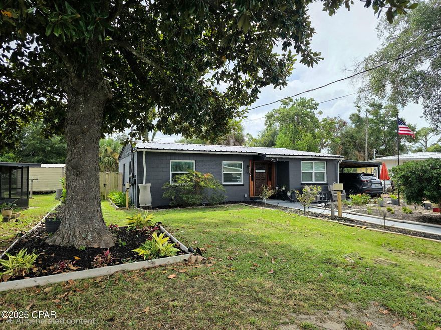 Location Location Location! Near FSU College only minutes to Panama City Beach! This well maintained home with an open floor plan has multiple upgrades and remodeling features including new master bathroom, remodeled guest bathroom, fully equipped kitchen,  large pantry. New metal roof., tankless water heater. Sellers disclosure gives a full description of improvements.  Split bedroom plan, spacious backyard with shed.   This home is move in ready.  Great location!