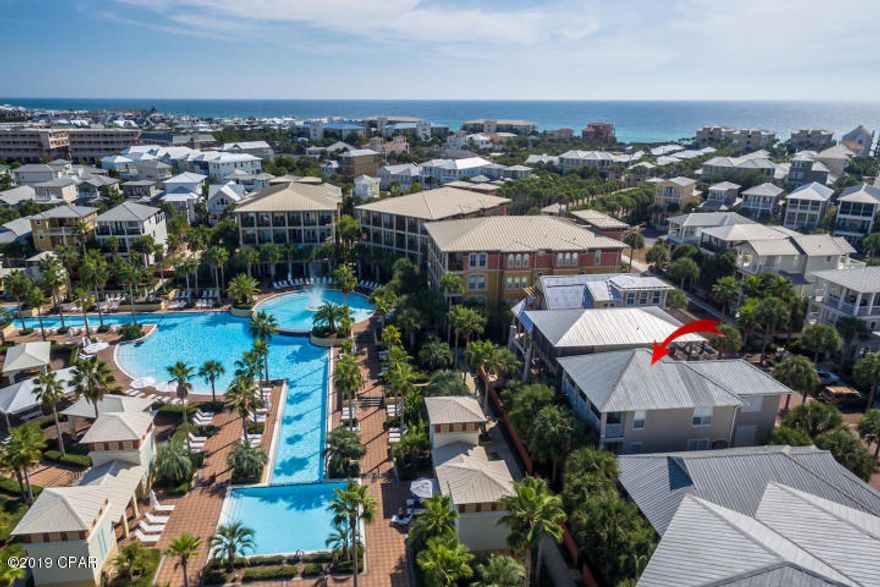 CURRENTLY UNDER CONTRACT, SELLER ACCEPTING BACKUP OFFERS

Situated in a prime location, this 4 bedroom, 4 bath home is an idyllic setting for everyday living and entertaining or for a vacation rental/investment property. Located directly on the incredible 12,000 square foot lagoon pool at Seacrest Beach, this home presents a truly unique opportunity to own within one of the most popular communities along Scenic Highway 30A. Property will convey fully furnished, turnkey, and rental ready. Meticulously maintained: new interior & exterior paint, remodeled kitchen, & new garage doors in the last 3yrs. Hard surface flooring throughout means ultra-low maintenance! Both the finished double garage and lock-out apartment on 1st floor are a rare find in the development. The lock-out apartment is accessed via a private entrance and has its own full size kitchen, living room, bedroom, and full bath. The home's 2nd level includes a sun-splashed living room, a well laid out and updated kitchen with granite counters and stainless appliances, a breakfast bar, dining area, and a large bedroom plus a bathroom and laundry room. Upstairs(3rd floor) are two master suites with ensuite bathrooms and porches. Main master bath has large walk in closet, jetted garden tub, and separate shower. Enjoy the resort style amenities of Seacrest Beach including their famous 12,000 sf lagoon pool , easy beach access plus a seasonal tram to drive you and your beach items straight to the beach. Seacrest Beach is tucked along famed 30A, nestled right between Alys Beach and Rosemary Beach and is centrally located to the best dining, unique boutique shopping, bike paths and some of the most best golf courses along the Emerald Coast. Close now to take advantage of the high dollar rental season that is just around the corner!