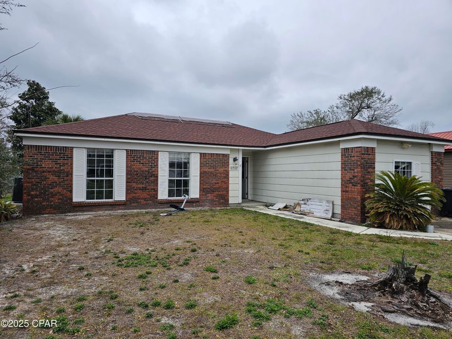 CURRENTLY UNDER CONTRACT, SELLER WILL CONSIDER BACKUP OFFERS - closing date in MLS in not accurate and will depend on the Mortgage holder response to contract.
***
HIGHEST AND BEST DUE BY SUNDAY MARCH 2ND AT 5PM 
Investment opportunity for those looking for a project with potential. Severely damaged by Hurricane Michael in 2018, the home has been partially gutted and requires extensive repairs. The property is being sold AS-IS, Where-Is, with no repairs, cleanup, or debris removal to be provided by the seller.
By entering the property, buyers and agents agree to hold harmless the seller and listing brokerage.
Despite its current condition, this home is in a desirable location, just minutes from Tyndall Air Force Base, shopping, and restaurants in Callaway. Previously, the home featured three bedrooms, two baths, and a bonus room, offering additional space for an office, media room, or family area. A Florida room with wall-to-wall windows provided ample natural light, and an alleyway behind the home allowed convenient backyard access for boat or camper storage. A public boat ramp is located just one mile away, adding to the property's appeal for water enthusiasts.
This WILL BE a short sale and will require lender approval. CASH ONLY.