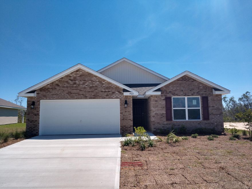 Welcome to Magnolia Hills. Under Construction - this Ryder floor plan offers 4BR/2BA and two car garage. This home has three sides vinyl and brick front. As you enter this home you will find 8' foot ceilings and vinyl sheet flooring throughout main areas and 4th bedroom, additional bedroom have plush carpet. The walls are orange peel texture and have quality paint. Just off the foyer you will find a small hallway that leads to two bedrooms with a Jack and Jill bathroom with laminate countertops and vinyl sheet flooring. As you enter the great room you will noticed that the spaciousness as it is open to the kitchen and dining area. With a center island you have plenty of space in the kitchen and a walk-in pantry. The appliances include a stove, microwave and dishwasher. This home has been equipped with Smart Home Technology adding to energy efficiency and security. You can control your thermostat, lighting and secure your home with just a simple touch! Enjoy evening dinners on your covered back porch accessible from the dining and great room. The master bedroom is located at the back the home and has a two walk-in closets, a bathroom with laminate countertops and vinyl flooring and walk in shower. Magnolia Hills is a new home community conveniently located near shopping and schools. This quaint community offers seclusion, quick access to Hwy 231, and the world famous beaches nearby!   Pictures, photographs, floor plans, elevations, features, colors and sizes are approximate for illustration purposes only and will vary from the homes as built. Home and community information including pricing, included features, terms, availability and amenities are subject to change and prior sale at any time without notice or obligation. For Move-In/Completion Estimates: Ready dates are estimates only. Timing of completion of construction and buyer move-in are subject to contingencies contained in home purchase agreement and governing jurisdictions issuance of a certificate of occupancy, and may change due to forces majeures and other delays or disruptions outside the reasonable control of D.R. Horton, Inc.