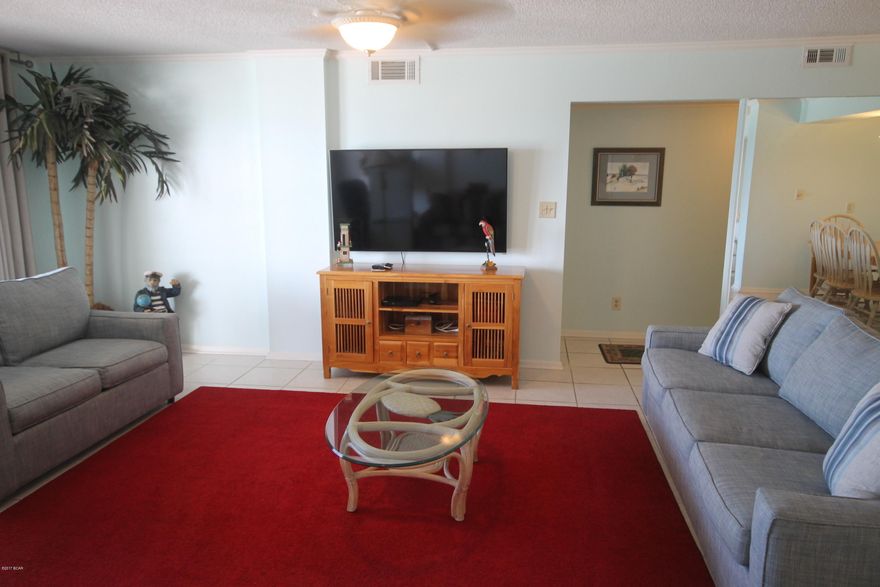 Rare opportunity to own a Penthouse floor plan Gulf Front on the 5th floor. This is one of a kind It features dual AC systems, dual hot water tanks, 4 bedrooms 3 baths and a large living area. This unit has a large balcony overlooking two swimming pools and the Gulf.Tiki Bar, fitness room, owners lounge and shops. All information is believed to be correct but should be verified by the Buyer. PLEASE CHECK OUT THE VIRTUAL TOUR.