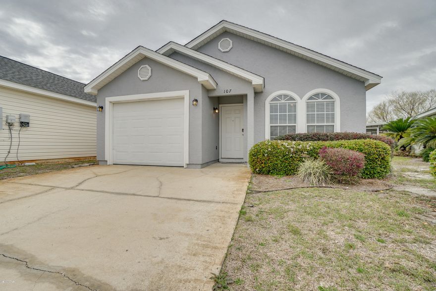 Charming and affordable Beach House in the Beautiful community of Palm Cove, nestled only a short bike or golf cart ride to the sugar sand Beaches!  Recent updates include new Stainmaster High Quality vinyl flooring, Interior & Exterior paint & New/Never Used Dishwasher.  New HVAC system was professionally installed in 2017 as well as the vinyl Sliding glass door. The newer Kenmore Front Load Washer & Dryer are also included! You will love the Open layout with wide open views of the living room from the kitchen & the split bedroom plan PLUS Spacious Garage! Association handles the grass trimming and pressure washing while you are at either of the 2 Community Pools! Don't miss this great opportunity to own this Beach House you deserve!