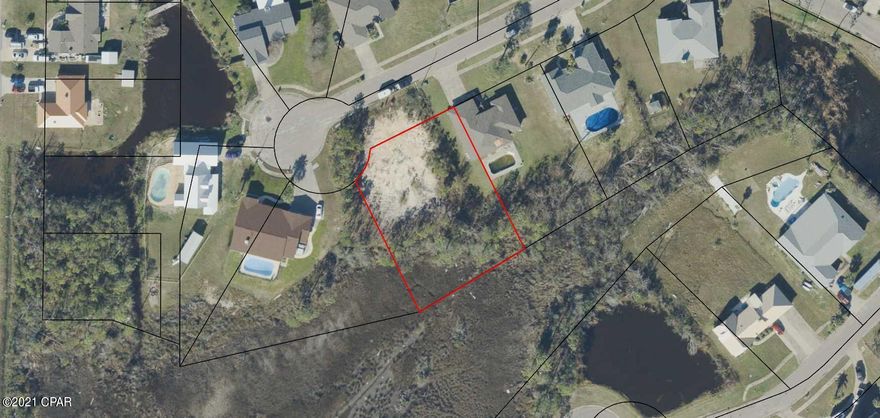Awesome large 131X158 lot already cleared with some fill dirt to build your new home on in the Callaway Point neighborhood. This property is close to Tyndall Air Force Base, boat landings, shopping, parks, restaurants and more. Zoned in the City of Callaway R-9 Single Family Residential (No Mobile Homes). Verify all dimensions and information if important. Feel free to go look or drive by the property today!