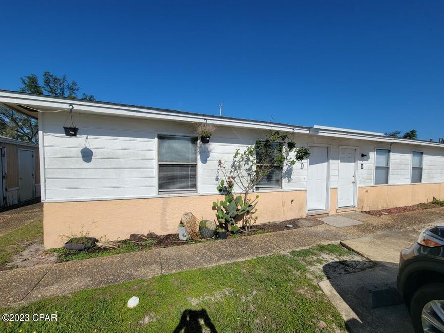 Nice & clean 2 bedroom 1 bath apartment located in central Panama City located off 23rd Street near the college. Fresh Paint, and new Plank & Carpet flooring. Quiet neighborhood. Water, sewage, and garbage included. 10 min to the Navy Station and 25 min to Tyndall. Convenient to Shopping, restaurants, and beaches as well. No Pets.  Rental application required- Credit, income & employment verification, and background check required.