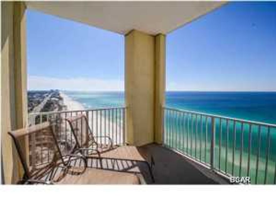 The ONLY 4bd Penthouse condo available at Ocean Reef! This East end, fully furnished 4 bedroom, 3 bath Penthouse offers 1,600 sq ft of living area, 10ft ceilings and 8ft door frames, crown molding in foyer, living room and kitchen, all appliances (including washer and dryer), granite kitchen countertops, spacious laundry room and COVERED BEACHSIDE, ASSIGNED PARKING (P5-25). The flooring was recent upgraded to a 20x20 tile throughout and all new Stainless Steel Appliances as well. The living room and master bedroom have access to the expansive 10x28 balcony which offers amazing Gulf and coastline views. HOA dues are $451 per MONTH. Amenities include a Gulf front pool, seasonally heated indoor pool, hot tub, steam room and sauna, fitness room, landscaping, covered parking beneath