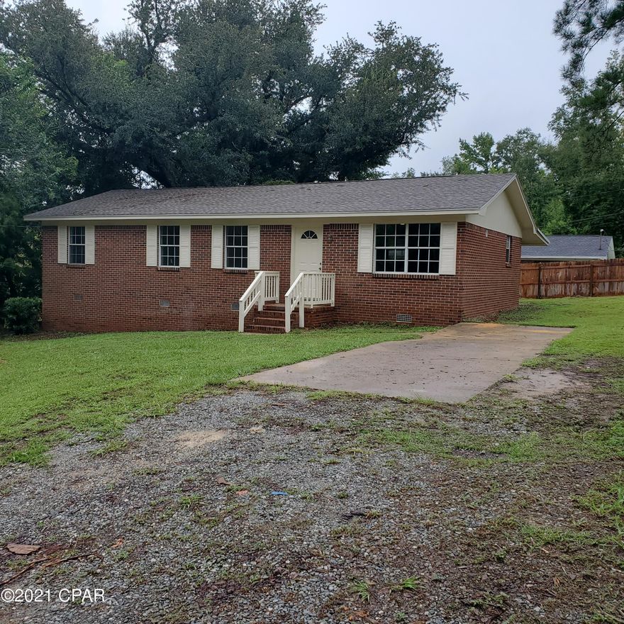 Renovated!  This 4 Bedroom 2 Bath Brick Home has a beautiful new kitchen with all new appliances and new cabinets, sink and counter tops!  Hard wood floors in the OPEN CONCEPT Living/Dining/Kitchen and carpet in the bedrooms.  Newly renovated bathrooms!  Nice Laundry Room with exit to the screened back porch.  This home is the only home on this street so you have no through traffic and privacy. Roof Replaced in 2020.  HVAC is approximately 5 yrs old.  This home won't be on the market long!