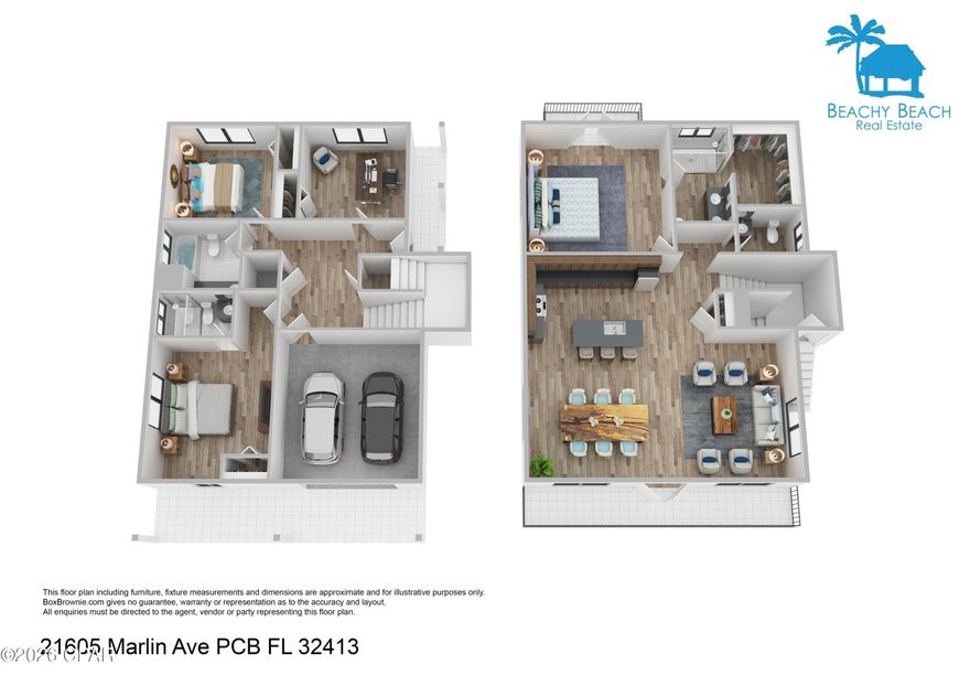 New construction beach house in the heart of Panama City Beach, thoughtfully designed to combine elevated coastal style with modern comfort. This open-concept home features a spacious living and dining area, a well-appointed kitchen with quality finishes, and a covered balcony ideal for enjoying coastal breezes and indoor-outdoor living.

The private in-ground pool creates a resort-style outdoor setting, perfect for relaxing or entertaining. Elevated construction, a metal roof, and durable exterior materials enhance both design and longevity. The attached garage provides ample space for vehicles, beach gear, or a golf cart, adding everyday convenience to coastal living.

The home is being offered fully furnished, providing a turn-key opportunity for a seamless transition into ownership.  The flexible layout offers strong appeal for a primary residence, second home, or income-producing use, with accommodations well-suited for hosting guests. Ideally located just minutes from the beach, Pier Park, dining, shopping, and popular attractions, with easy access to 30A, Camp Helen State Park, and Northwest Florida Beaches International Airport.

This beach house delivers lifestyle, location, and long-term value in one of Panama City Beach's most desirable settings.