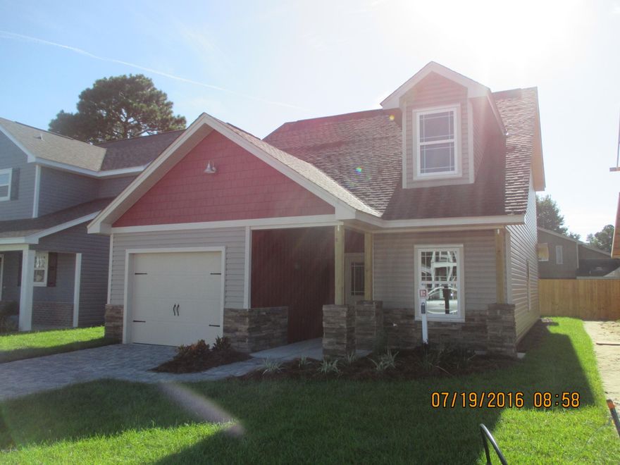 Brand new construction in Hidden Lagoon. There are not many homes left in this quaint subdivision that are just a short drive to the sandy white beaches. This quality craftsman home built by Hombldr construction is a 5 bedroom 3 bath home with over 1700 square feet. The kitchen features stainless appliances, custom cabinets, large pantry and opens to the dining area.  The living room has 9 foot ceilings and tile flooring. There are 4 bedrooms upstairs with 2 full baths. The spacious master bedroom is on the ground level and has a raised ceiling and 2 large closets. The master bath has custom tile shower and double vanity. The home will have a sprinkler system. This is a great subdivision with a community pool and clubhouse and low association fees.  The home is currently under constructio