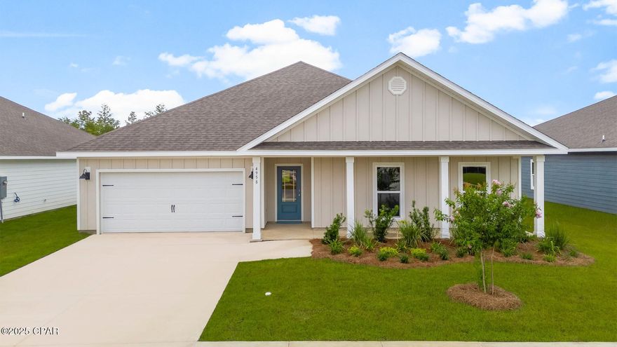 The Victoria is a large open floor plan that is a great addition to our Tradition Series homes at Liberty. The Victoria is a 4-bedroom, 2.5-bathroom, 2 car garage home that has 2,275 square feet and many features. It is a popular floorplan built at many of our communities here in the sunny Panama City, Florida. As you approach the Victoria floor plan, you will notice the large covered front porch and beautiful Hardie Board Plus siding that covers all sides of the house. There is also a covered back patio that has plenty of room for patio furniture to enjoy your morning coffee or having friends over. 

On the inside of the Victoria, you'll notice the sunlight that radiates throughout the home from the many windows and the EVP flooring throughout the main areas of the home. Each bedroom has plush carpet floors and closets with ventilated shelving. The large open living room has tray ceilings and a ceiling fan and opens to the kitchen and dining area. The kitchen and full bathrooms have beautiful white cabinets and elegant white quartz countertops. The primary bathroom features a double vanity and a separate tub and a shower with glass doors next to a walk-in closet, saving you space in the main bedroom. The guest bathroom also features a double vanity and plenty of cabinet space.

Appreciate the convenience of a Smart Home technology package, featuring keyless entry and an intuitive control panel for your thermostat, lighting, and security systems. The exterior of this home features Hardie Color Plus Siding and is uniquely engineered to stand up to the harshest elements from wind, rain, fire, freezing temperatures, and hail. Dimensional shingles with 30-year warranty. A landscaped front flower bed at entry way and fully sodded yard. Our Liberty community features underground utilities making it less susceptible to damage from severe weather leading to fewer outages and more reliable service. Residents of Liberty can enjoy exclusive access to two amenity centers, complete with two pools, a children's splash pad, a playground for endless fun, and a well-equipped fitness center. Embrace the lifestyle you deserve where every detail is curated for your ultimate enjoyment.

Come and see for yourself why the Victoria is a popular floor plan for new home buyers. To see this floor plan at Liberty, stop by our model home today or schedule an appointment online.