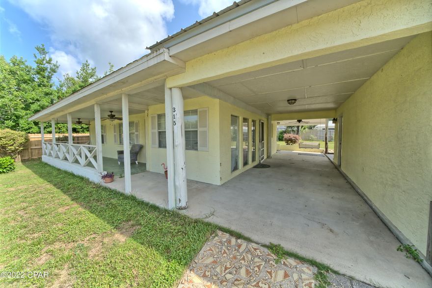 This property has a lot of potential. It is a double lot with a 3 car garage. Two blocks from the Gulf. Easy access to Front Beach Rd and Back Beach Road. This property is available for short term rentals. A new home is being built beside this property and the lot across the street is being developed. The Riviera subdivision is a much desired community. All information is believed to be correct but should be verified by the buyer.