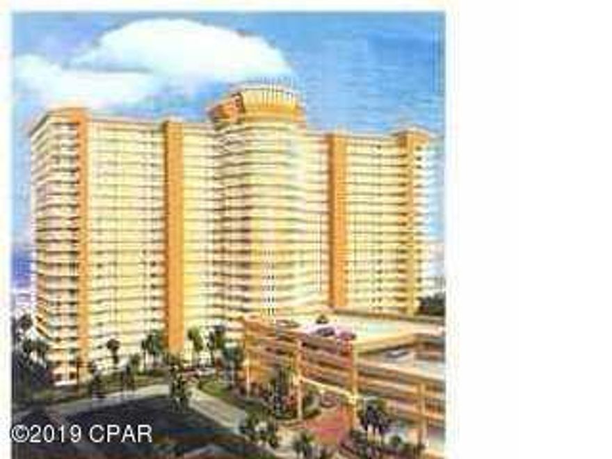 Treasure Island is a beautiful gulf front condominium. Built in 2005, this condo is a spacious 1370 square feet of living space and on the 8th floor! The condo is nicely furnished but kitchen not stocked.  Awesome views of the gulf from your master bedroom, living room, dining room and kitchen! Nice open entry/foyer with ceramic tile, which continues into spacious kitchen! The living room and bedrooms are carpeted. Kitchen has granite counter tops and breakfast bar. The bathrooms are spacious and have marble counter tops. Treasure Island has a large heated pool and a kiddie pool, two gazebos, covered parking, four high-speed elevators, fitness room, and game room. The breathtaking views from the spacious balcony and living areas can't be beat! Located next to St. Andrew Pa