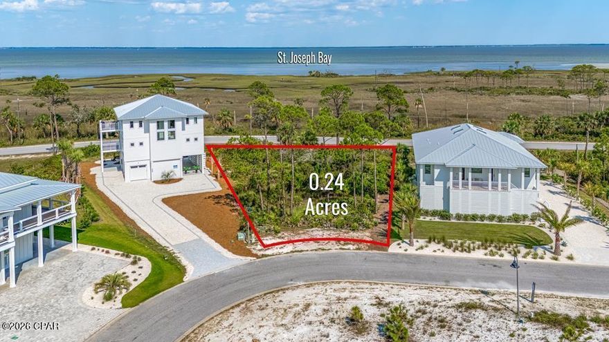 Build your dream coastal retreat or create a highly desirable vacation rental on this lot in Park Point. This private, gated community offers modern conveniences including neighborhood lighting, seamless beach access, a community pool, and a private boardwalk leading straight to some of the most breathtaking beaches in the world. Life here is all about balance, peaceful mornings walking the shoreline, afternoons kayaking or paddleboarding in the bay, and evenings gathered with family and friends while the sun sets over the Gulf. The community borders the renowned St. Joseph Peninsula State Park, where you'll find miles of hiking and biking trails, fishing, boating, and opportunities to experience Florida's untouched natural beauty and abundant wildlife. Whether you're envisioning a personal getaway, a place to make lasting family memories, or an investment property with strong rental potential, this lot offers the perfect foundation for the lifestyle you've always wanted. Cape San Blas is more than just a location, it's a way of life.