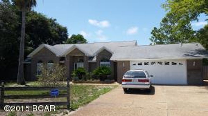 For rent. Large home with over 2,400 square feet, in-ground Pool with Pool service included, Bonus living Room downstairs with french door entry and upstairs is a Bonus/4th bed/bath. This is a beautifully updated 4 bedroom, 3 bathroom home with an office. The updates featured are new tile flooring throughout and fresh paint - ready for move in. The home is located just East of Pier Park and has two car garage, screened enclosure with sink and cabinetry, large fenced back yard, and storage shed. Don't miss your opportunity to be in the heart of Panama City Beach within walking distance to the world's most beautiful beaches and have your own pool! **Pets negotiable with $250 non-refundable pet fee.  Square footage and all measurements are approximate.  If important please verify.