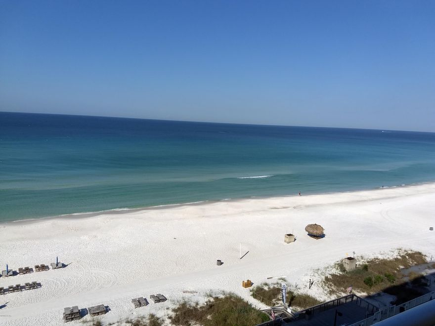 This unit has it all, open floor plan, Stainless Steel appliances, Owners Closet and Gulf Views from the living AND Master bedrooms!

  Unit comes Fully furnished with a good sized dining area and a breakfast bar, Full 2nd bedroom, and washer and dryer!

  Regency Towers offers 24 hour gated Security, 2 heated pools, hot tub, kiddie pool, Gulf front gym, Tennis, billiards, and a pool deck eatery and Full Bar!!

  Beach chair and water sports are right out front with seasonal entertainment!