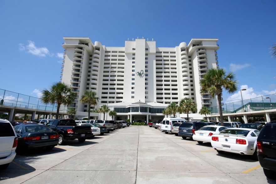 This is a well maintained Corner Unit with HUGE wrap around balcony at Watercrest Condominiums.  This unit features two large bedrooms and the master bedroom opens directly onto the wrap around porch balcony!!  The complex itself has undergone some extensive renovations including the pool deck, exterior and more.  The complex features two pools, hot tub, indoor racquetball court, lighted tennis courts, shuffleboard court, exercise rooms with steam room and sauna.