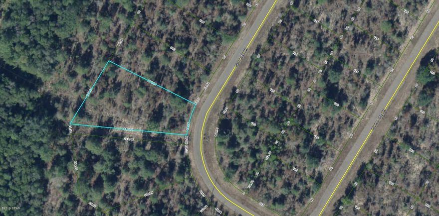 Large .53+/-lot in the northeastern side of Sunny Hills. Lot is mostly wooded.  Sunny Hills is a deed restricted community for homes only. No mobile homes. Not far from several fishing lakes/ponds in the area. Boat Lake is open for paid seasonal swimming or family gatherings. Approx. 45 minutes from Northwest Florida International Airport, Panama City Beach and Pier Park shopping.