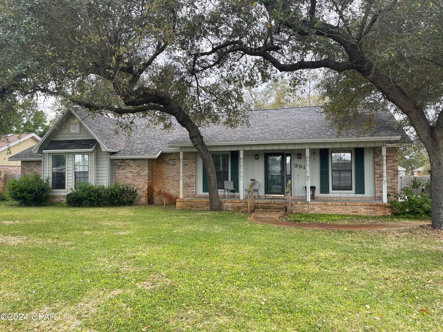 ''Currently under contract with a 72hr kick-out clause'' This Kings Point 4 bedroom, 2 bath home with extra-large, screened-in porch and in-ground gunite pool is ready for your family! In addition to the attached two car over-sized garage there is a detached one car garage, or it would be a great ''shed'' for tools related to handyman projects.  Bedroom #3 has a built-in desk and lots of shelving to make it a great office. Off the kitchen is the laundry room and just off the laundry room in the garage is a spot set for a second set of washer & dryer. Get your laundry done twice as fast! Close to Tyndall Air Force Base, Navy Base & hospitals.  This house needs a little TLC, seller says ''Bring an offer, let's negotiate!''