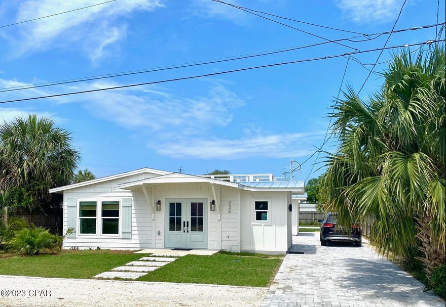 A charming coastal home that is perfect for your family or a very strategic vacation rental. The open floor plan and large windows provide a bright inviting sunlit space perfect for entertaining. The home has been tastefully remodeled down to and including the studs.

 Nearly everything is new. Only steps to the beach with direct beach access only 8 homes from the beach. A large private pool-sized backyard (relative to the neighbors) allows ample space for entertainment, relaxation, and recreation. 

Head up the spiral stairs to the observation deck and enjoy amazing sunset and sunrise views overlooking the horizon. 

Gather around the firepit to settle down and relax after a long day at the beach. 4bed/2bath sleeps 9 as currently furnished.

5 minutes to Inlet Beach 7 minutes to Rosemary