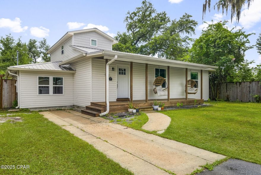 *UNDER CONTRACT/ TAKING BACKUPS* Located in the desirable Cove neighborhood, this 3-bedroom, 2-bath home offers a blend of classic character and thoughtful updates. The open kitchen connects seamlessly to the living and dining areas and features stainless steel appliances, soft-close cabinets, a breakfast bar, and a large coffee bar with a built-in desk nook. A sunken den off the dining area provides flexible space for a home office or second living room.

The private upstairs master suite includes a walk-in closet, en suite bathroom with tub/shower combo, and peek-a-boo views of the Bayou. Two guest bedrooms are on the main floor, along with a full bath featuring updated fixtures. Interior highlights include updated flooring, paint, and ceiling fans throughout.

Step outside to a large backyard with beautiful landscaping potential, an established deck, and a privacy fence with alley access and a pergola-topped entry gate. This Cove gem is minutes from downtown, schools, parks, and the water—and best of all, there's no HOA.

*Buyer to verify all measurements and information