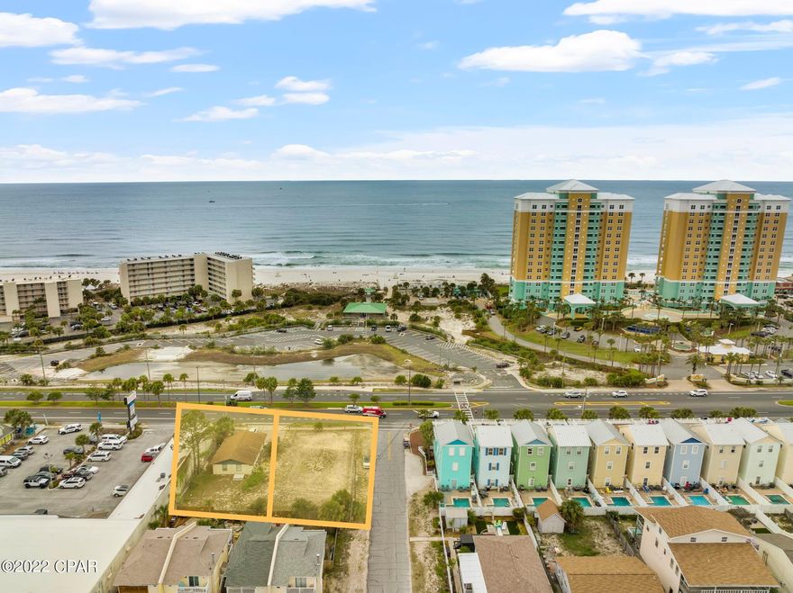 Two 50x120 building lots directly across from Rick Seltzer Park beach access with gulf views! The lots are already platted as 50x120 so no need to subdivide with county. All utilities available at the road, survey available and three story plans available. Pedestrian crosswalk with signal out front. Amazing opportunity for beach house development. Due to being across from county beach access no need to worry about future developments obstructing your views. Zoned SR-1. There is a 60-foot height restriction. Perfect building lots for (2) 3-story beach homes with Gulf views!